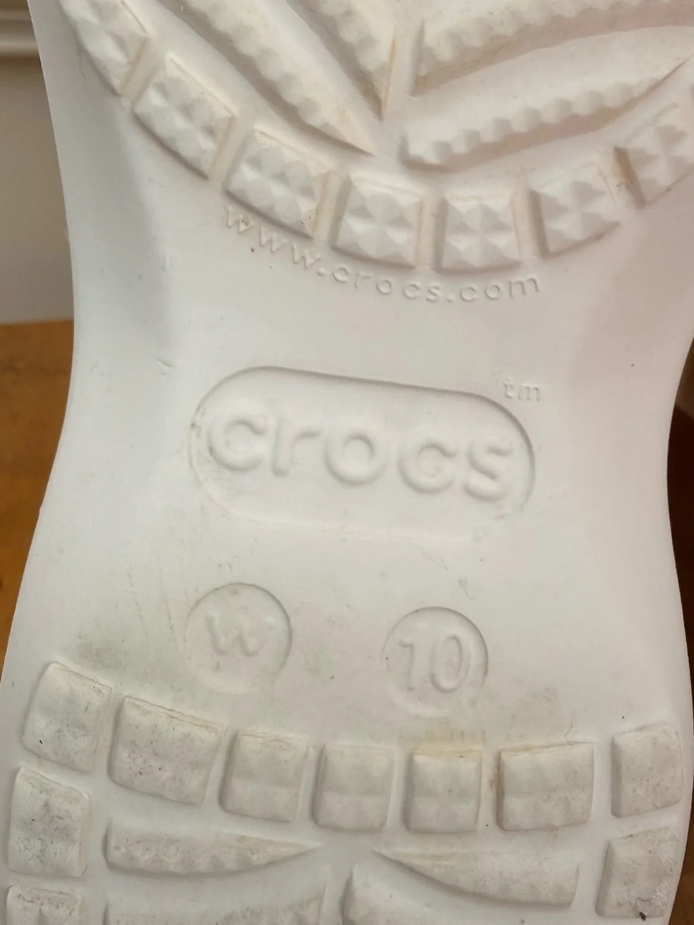 Crocs Classic Platform Clog White Women's Size 10
